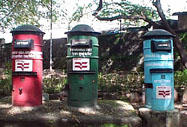 Mailboxes at IIT's post office.