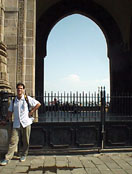 Cris at the Gateway of India.
